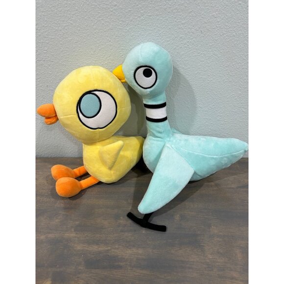 Kohl's Cares Mo Willems Pigeon and Duck Plush Toys Set of Two 11" - Picture 1 of 9
